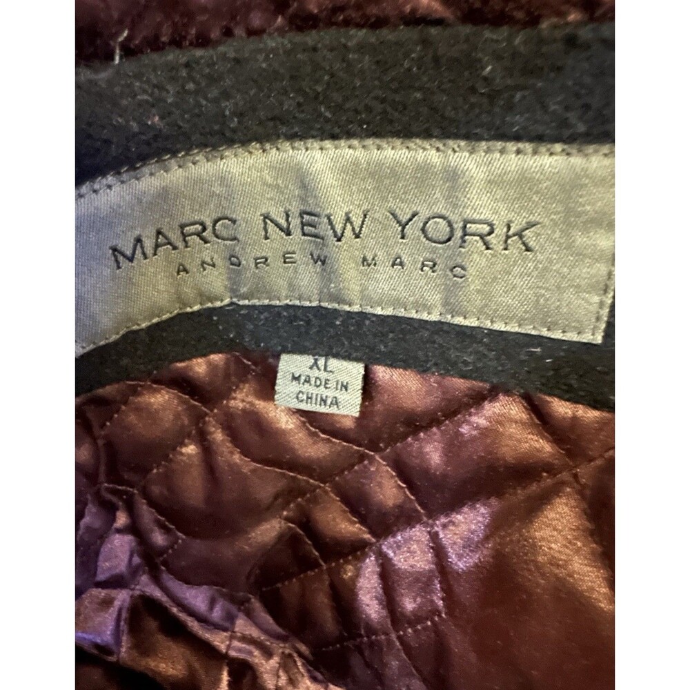 Marc New York Wool Blend Zip Jacket Mens XL Black Quilted Lined - Picture 6 of 8